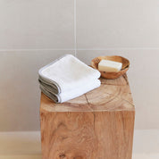 Silver grey Mira face towel - Torres Novas