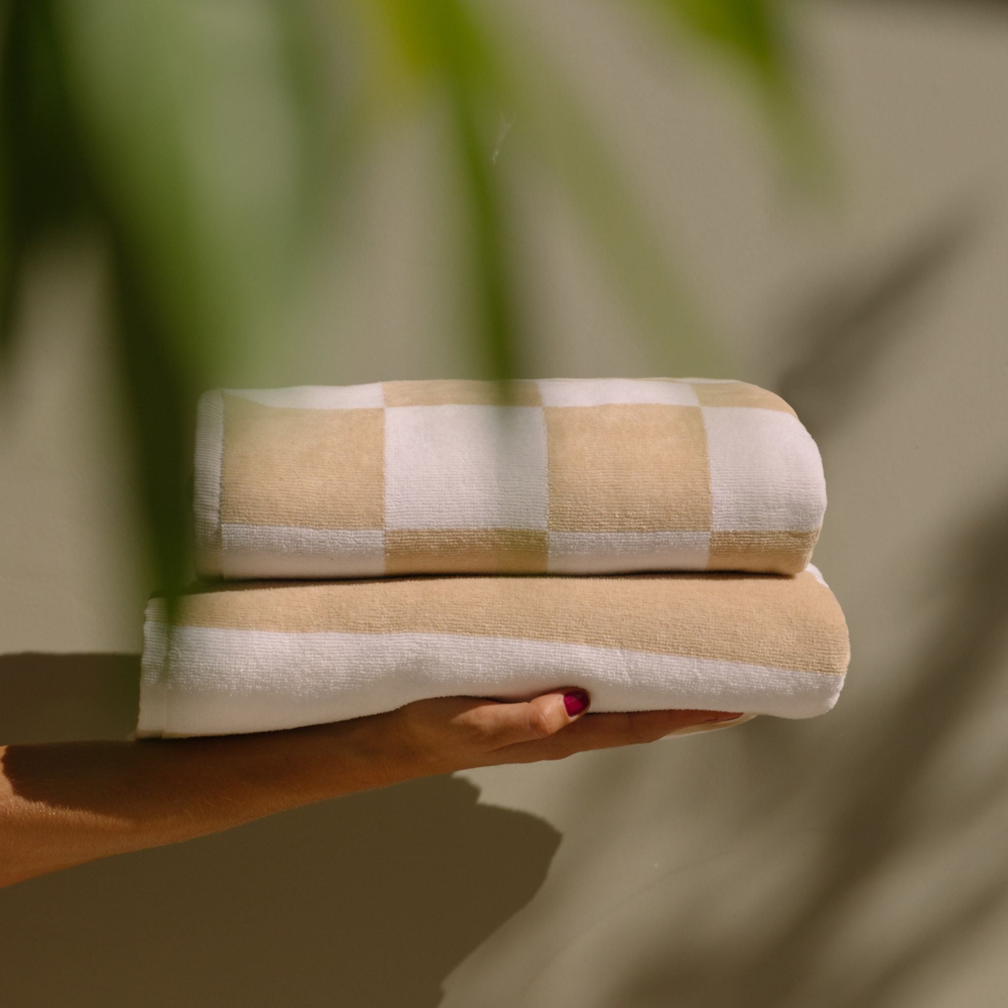 Gibalta à carreaux beige