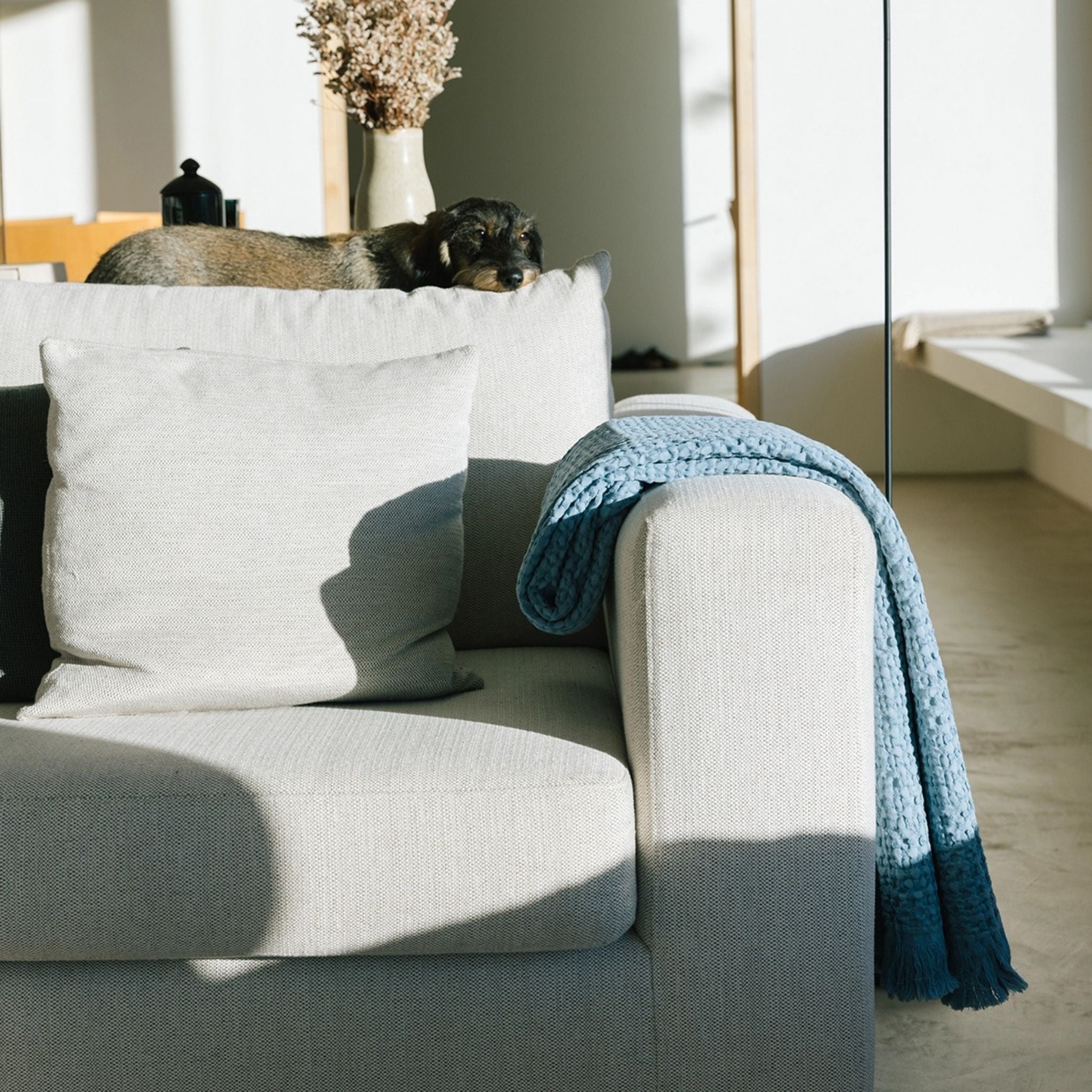 Blue Santa Luzia Waffle Bedspreads - Torres Novas