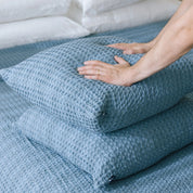 Blue Santa Luzia Waffle Bedspreads - Torres Novas