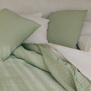 Khaki green Santa Luzia Waffle Bedspreads - Torres Novas