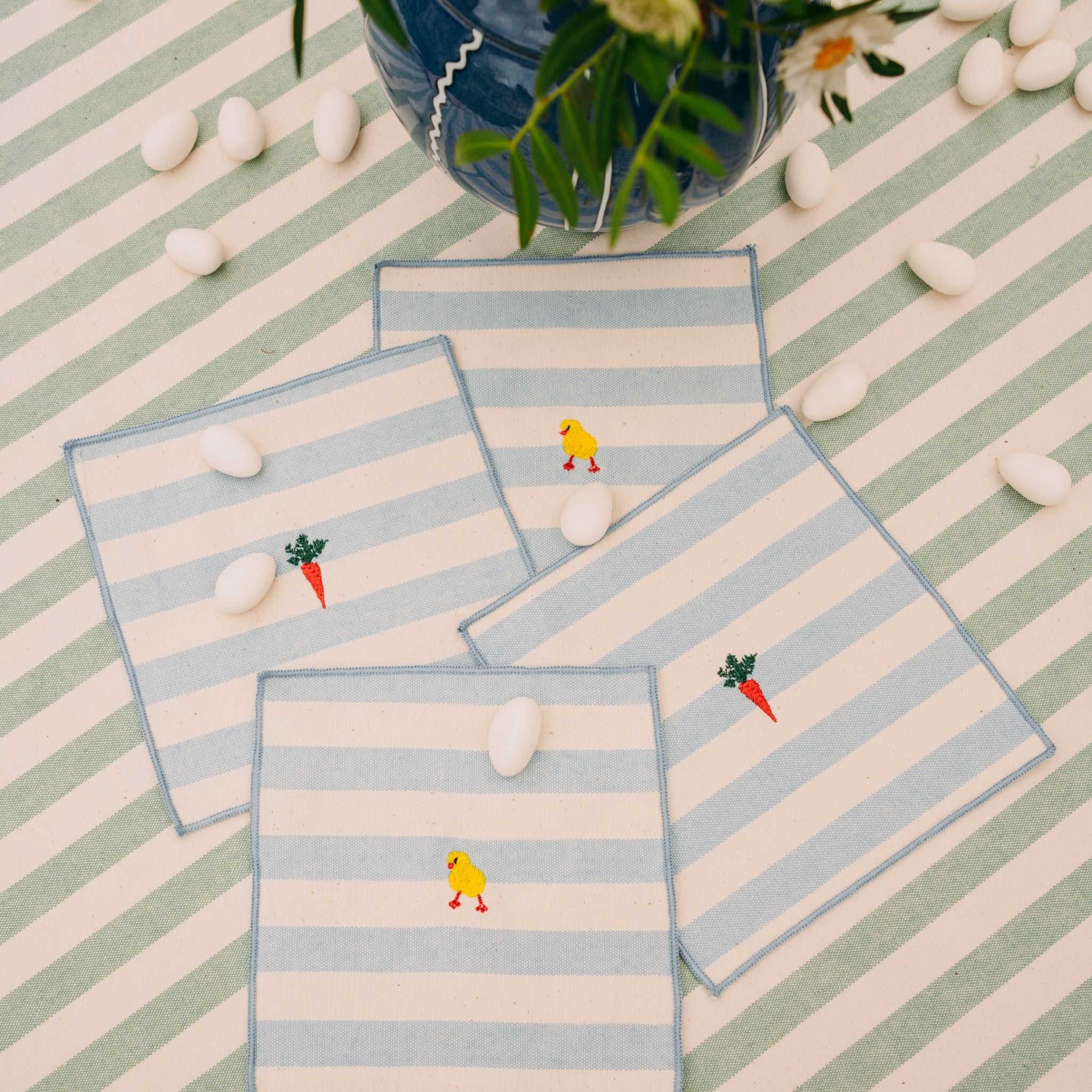 Barra napkin with easter embroidery