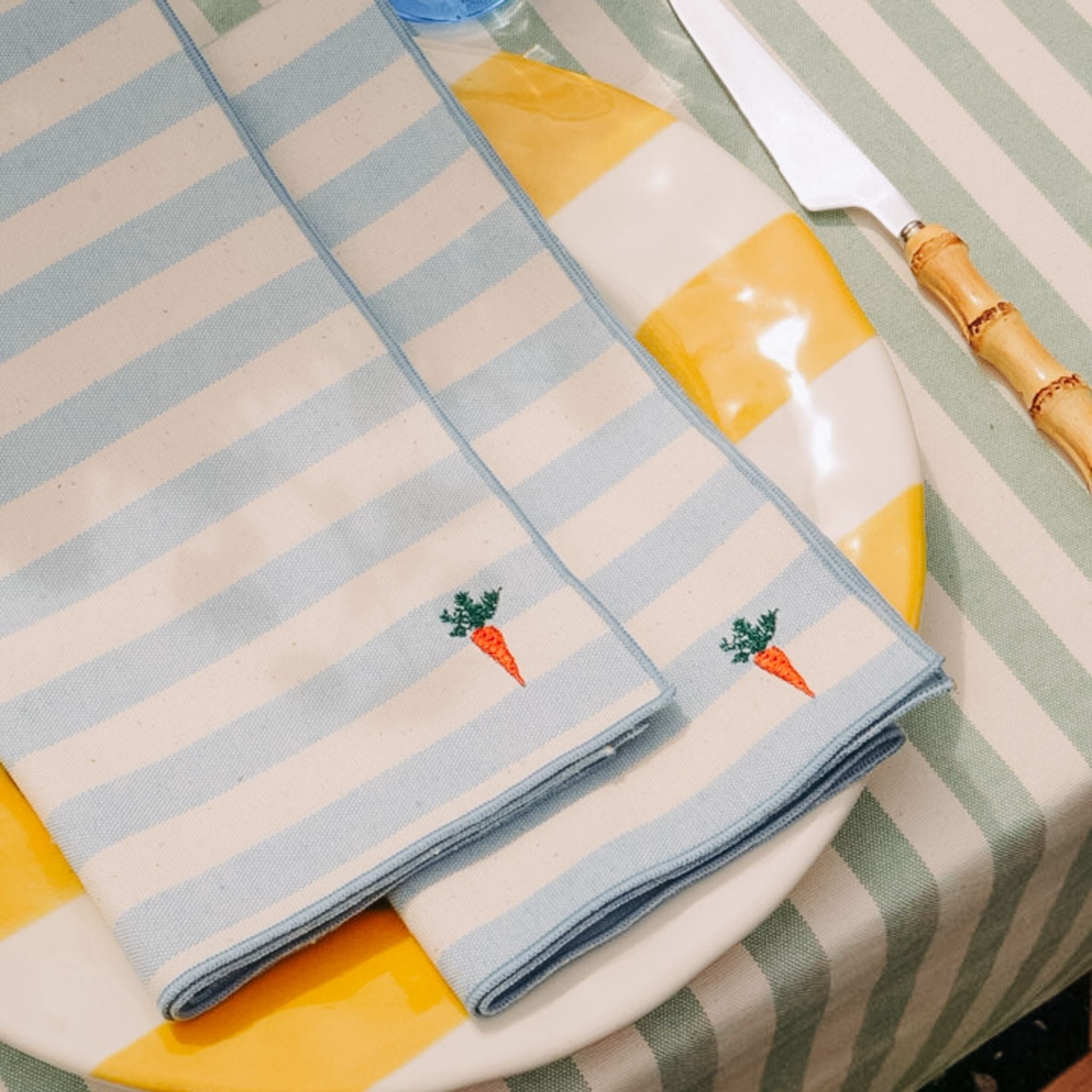 Barra napkin with easter embroidery