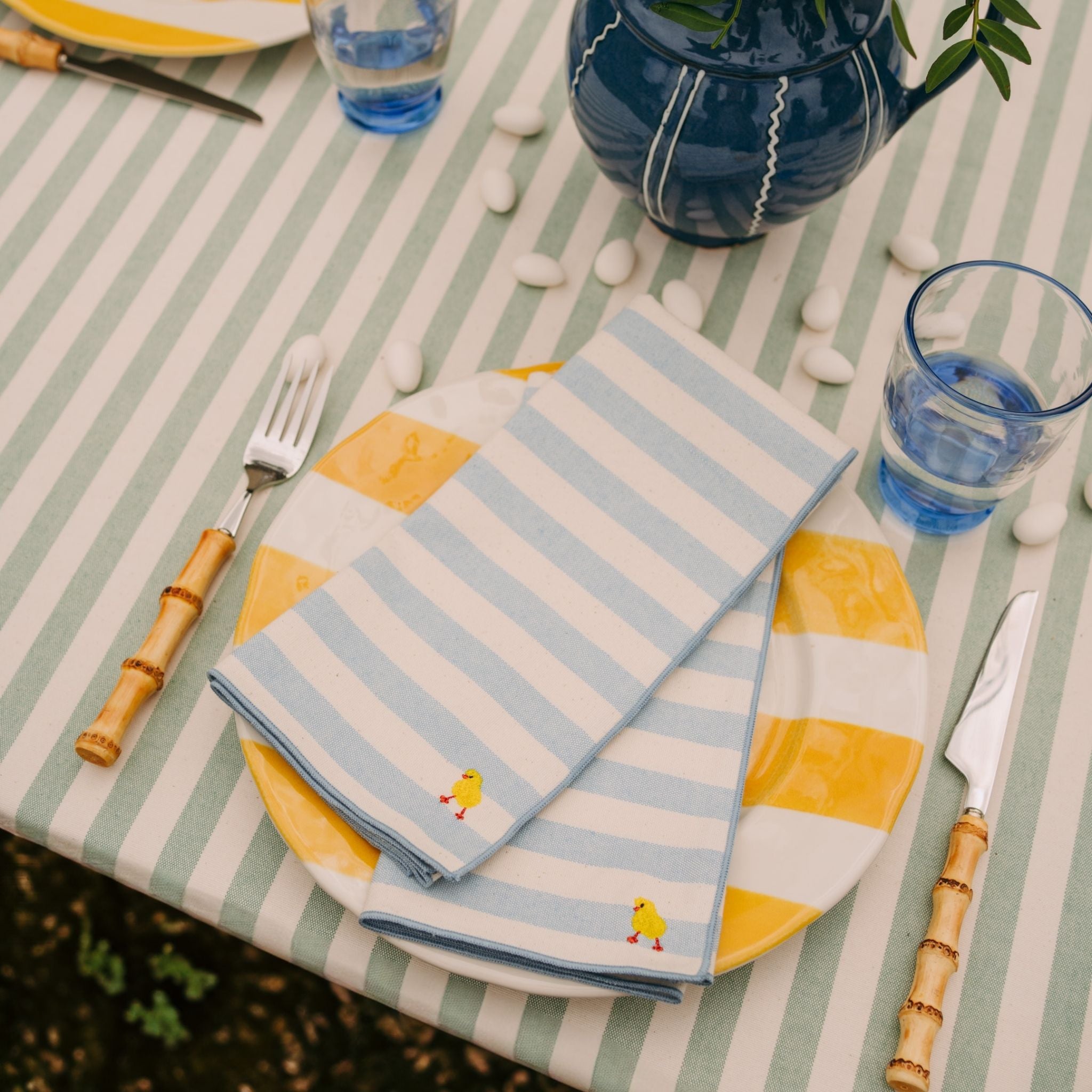 Barra napkin with easter embroidery