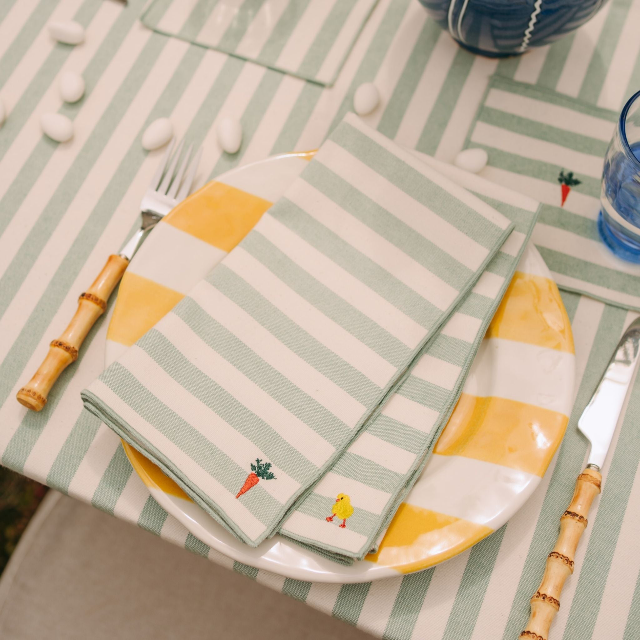 Barra napkin with easter embroidery