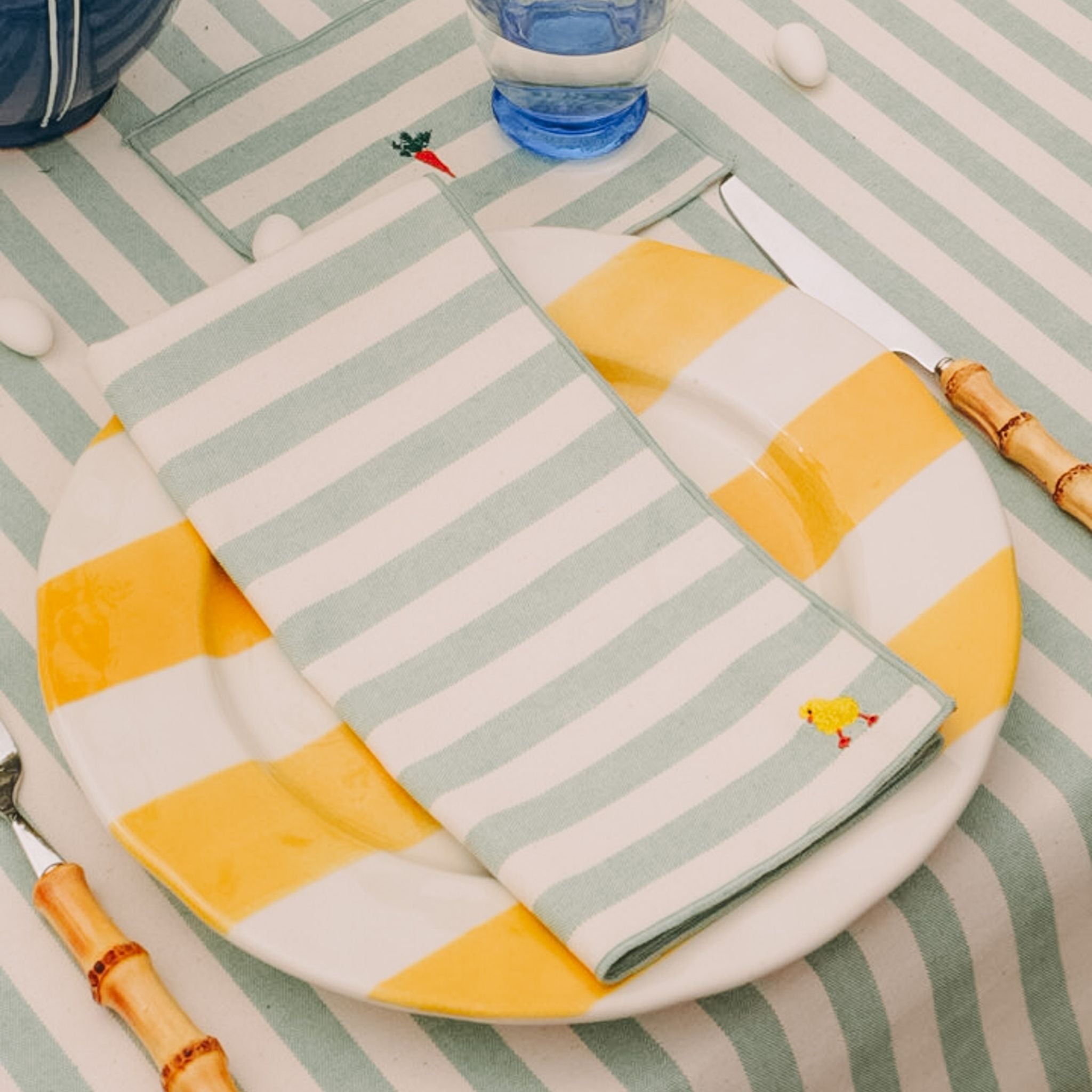 Barra napkin with easter embroidery