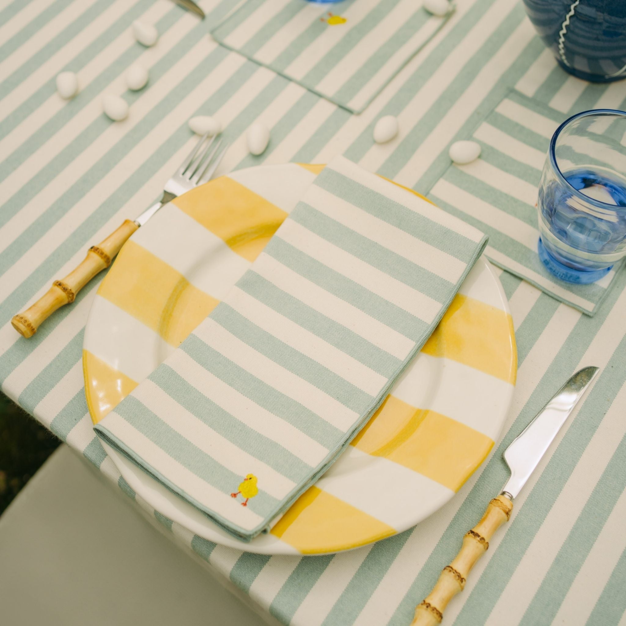 Barra napkin with easter embroidery