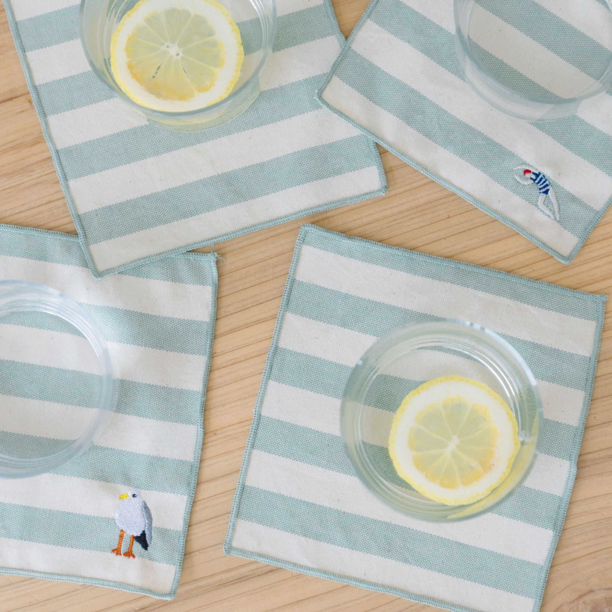 Barra Napkins with summer embroidery