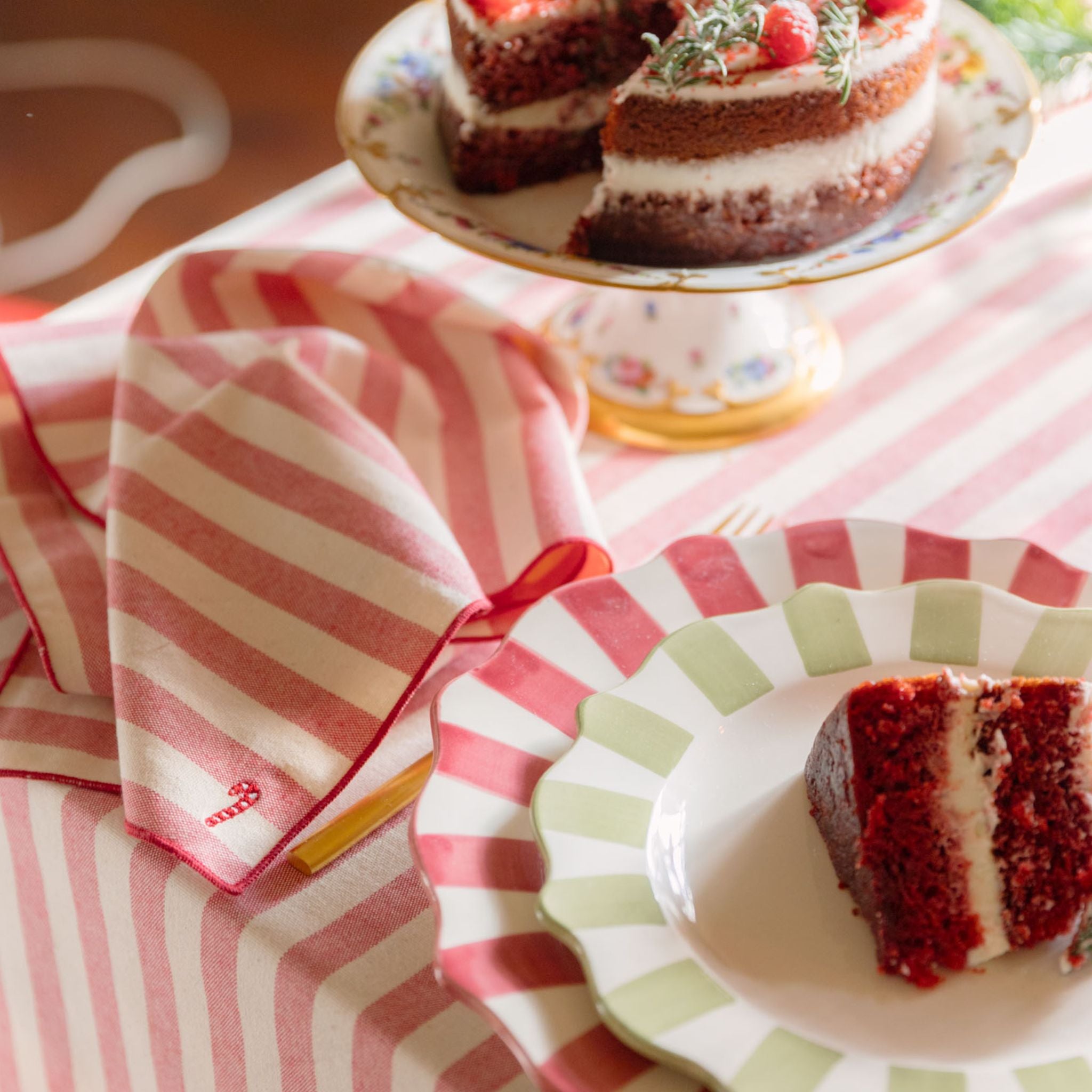 Barra napkins with christmas embroidery