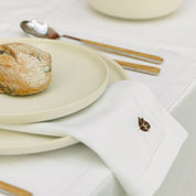 Mafra cotton napkins with fall embroidery