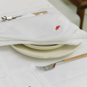 Mafra cotton napkins with fall embroidery