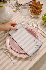 Servilletas Barra con bordados de flores