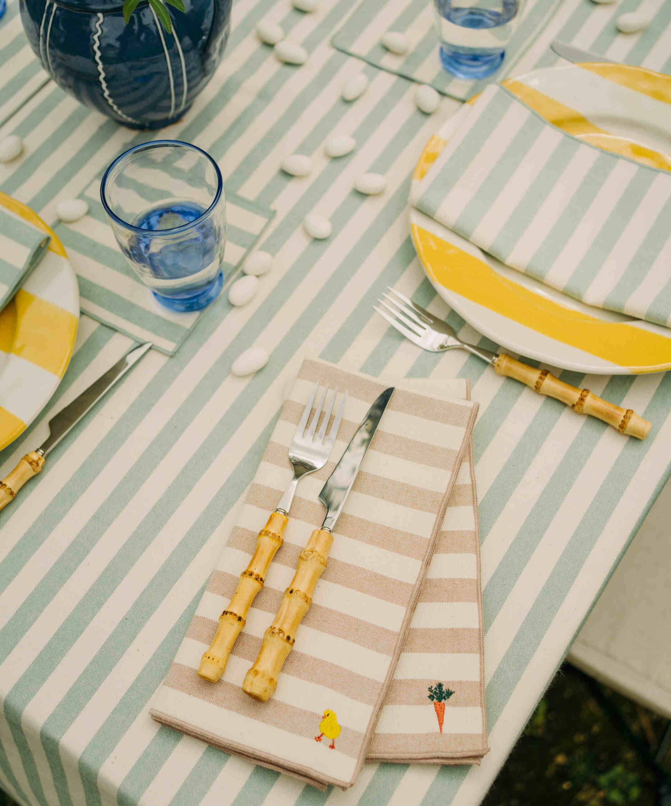 Serviettes Barra avec broderie de Pâques