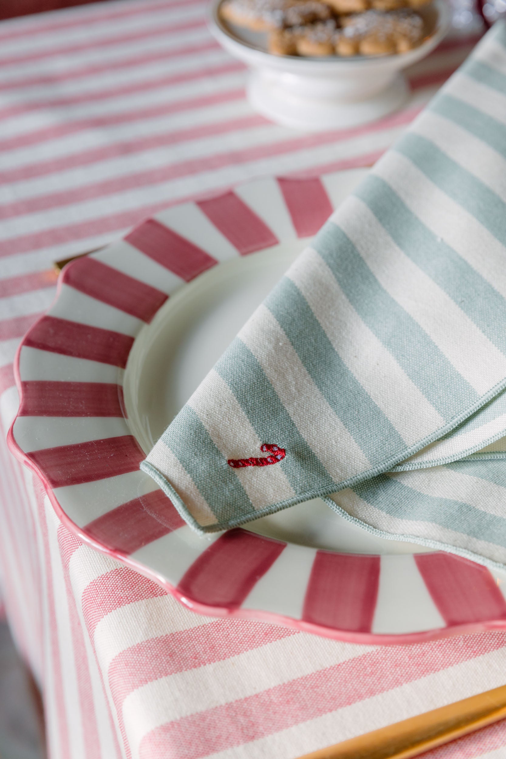 Barra napkins with christmas embroidery