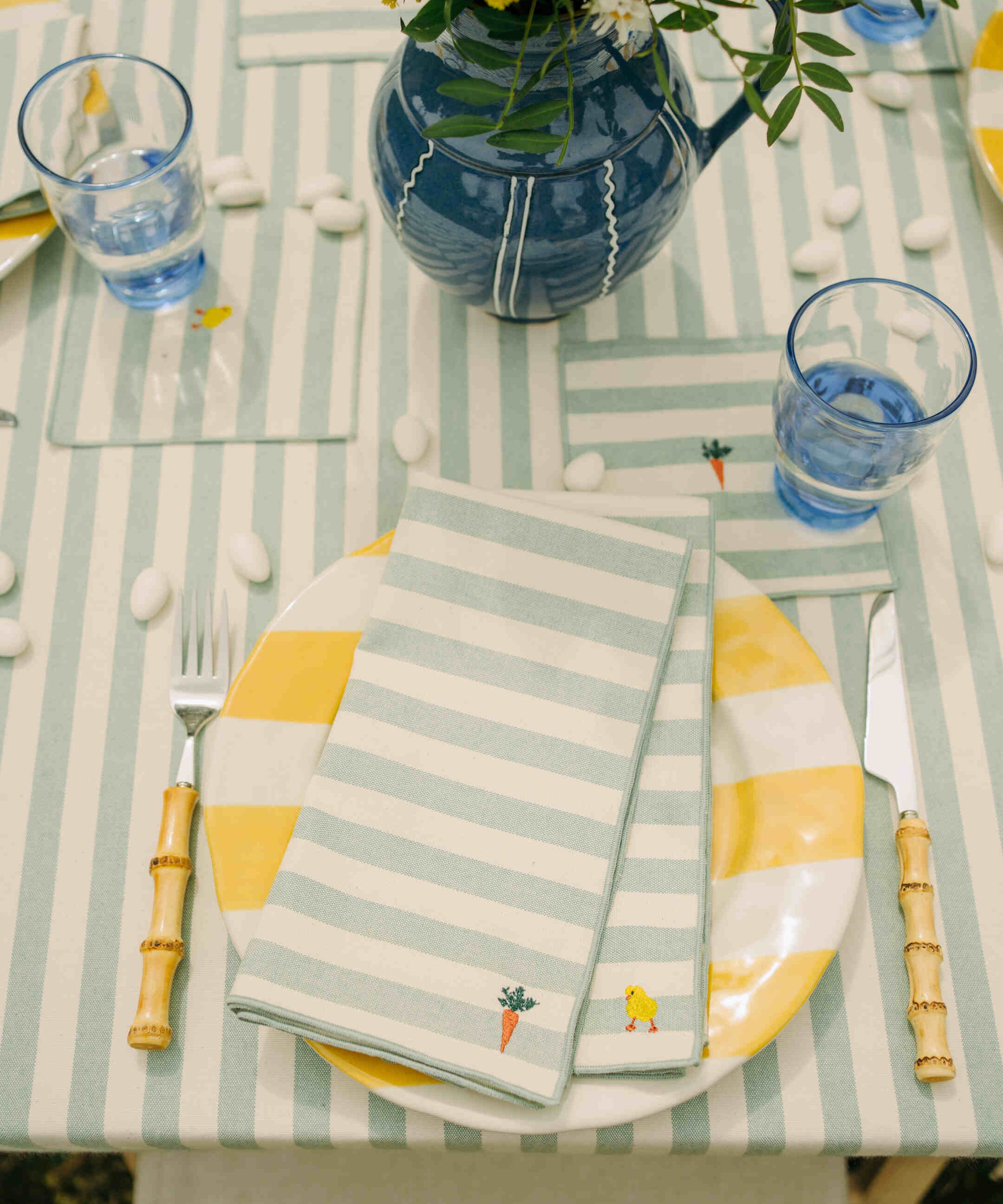 Serviettes Barra avec broderie de Pâques