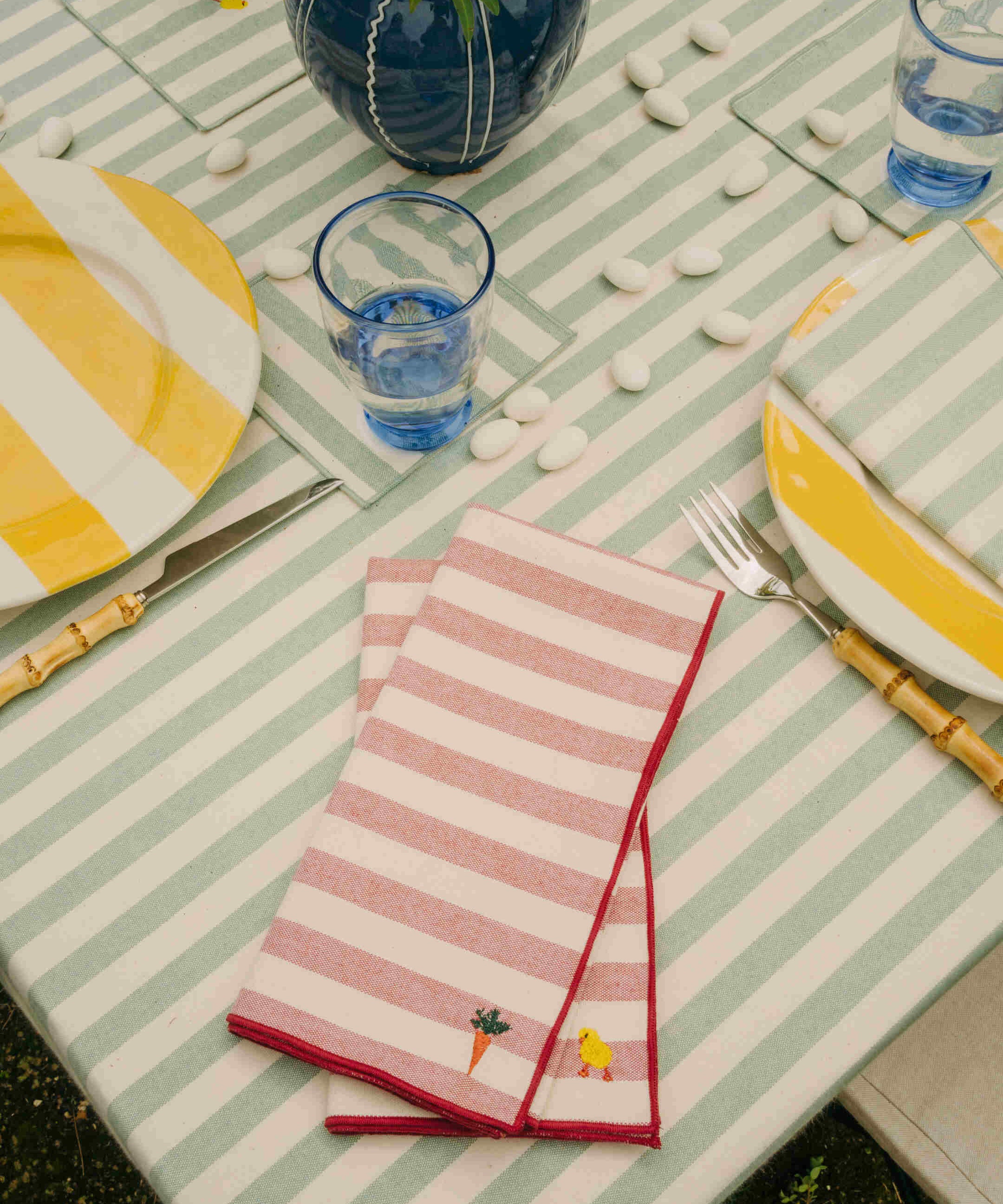 Serviettes Barra avec broderie de Pâques