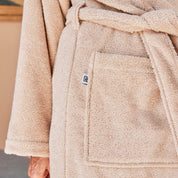 Beige bathrobe