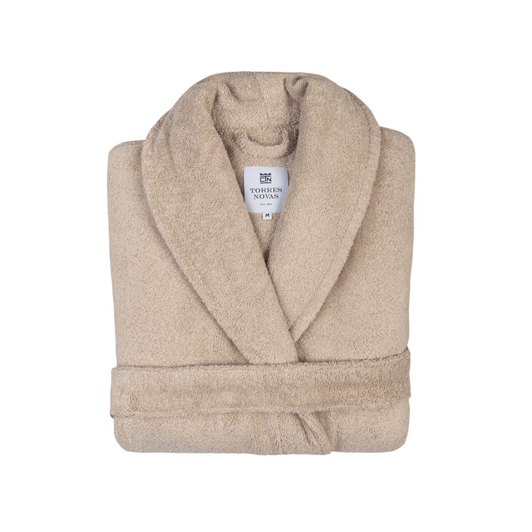 Beige bathrobe
