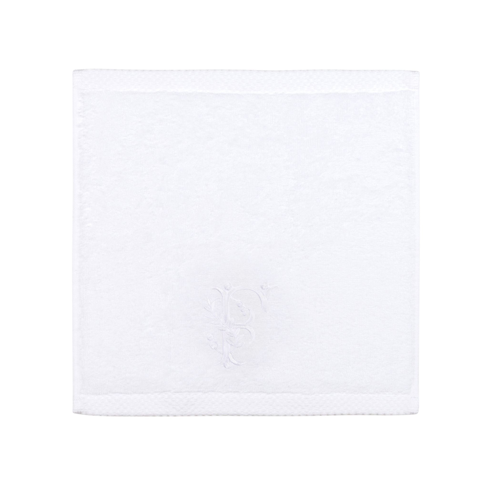 White luxus with embroidery letters