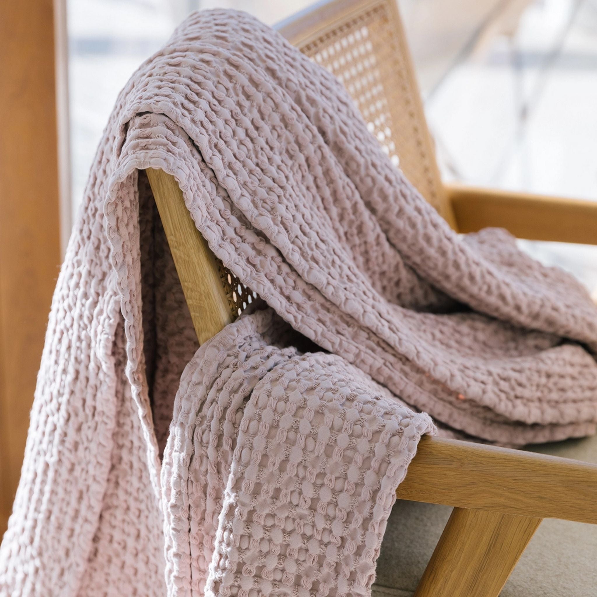 Old pink Santa Luzia Waffle Bedspreads (UK) - Torres Novas