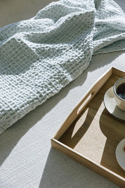Silver grey Waffle Bedspreads - Torres Novas
