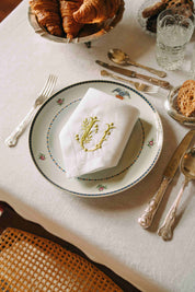 Serviettes de table Mafra avec lettre brodée (Set de 2)