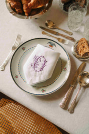 Serviettes de table Mafra avec lettre brodée (Set de 2)
