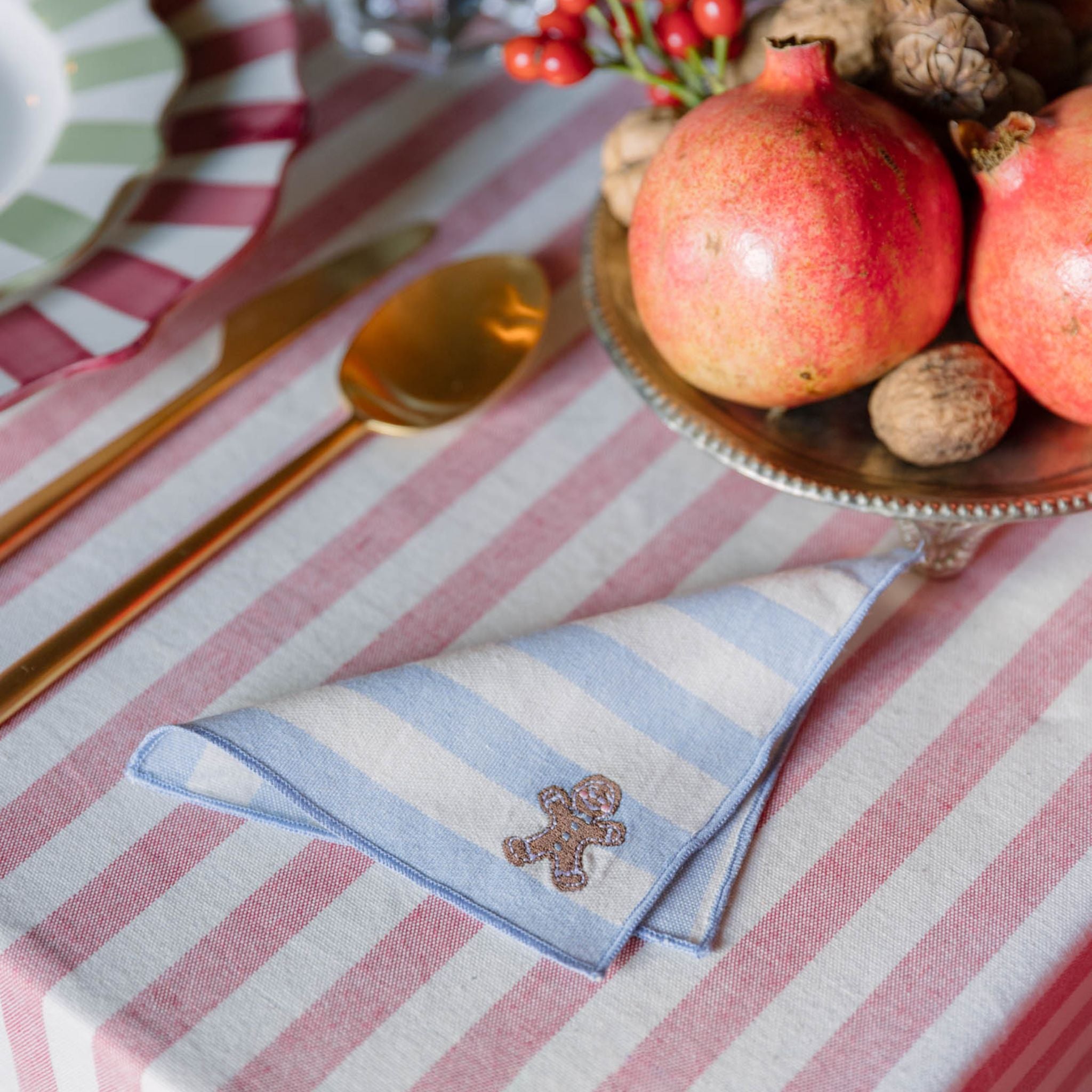Serviettes Barra avec broderies de Noël