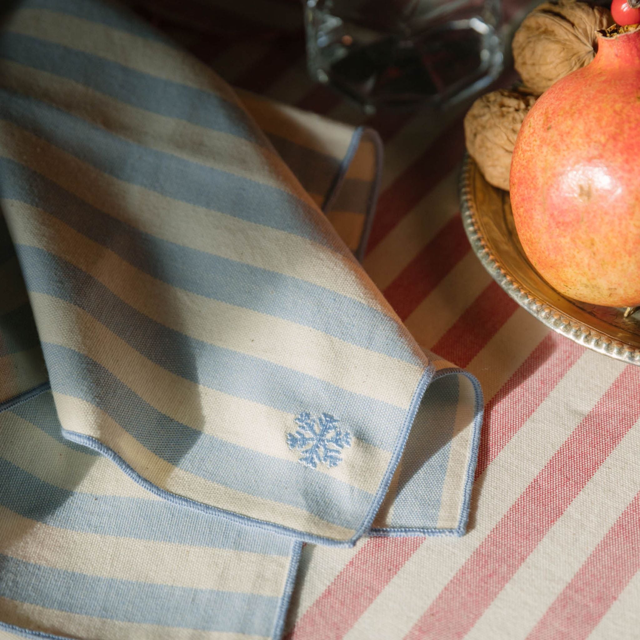 Serviettes Barra avec broderies de Noël