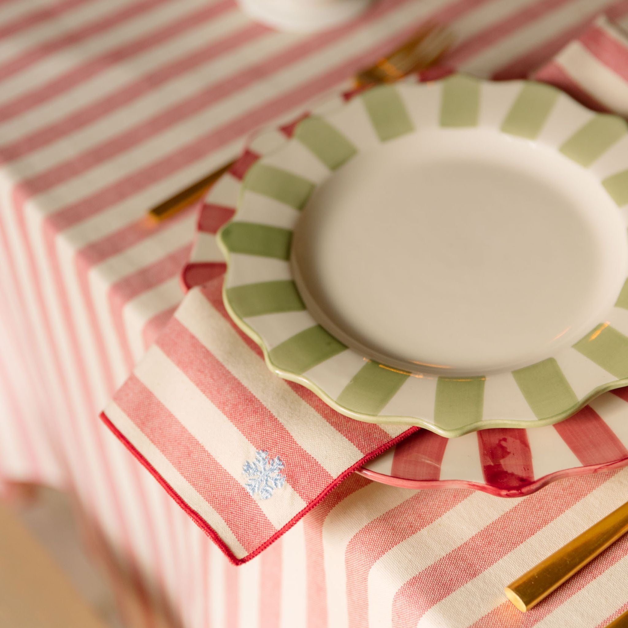 Serviettes Barra avec broderies de Noël