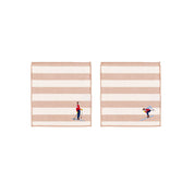 Barra napkin with retro sportsmen