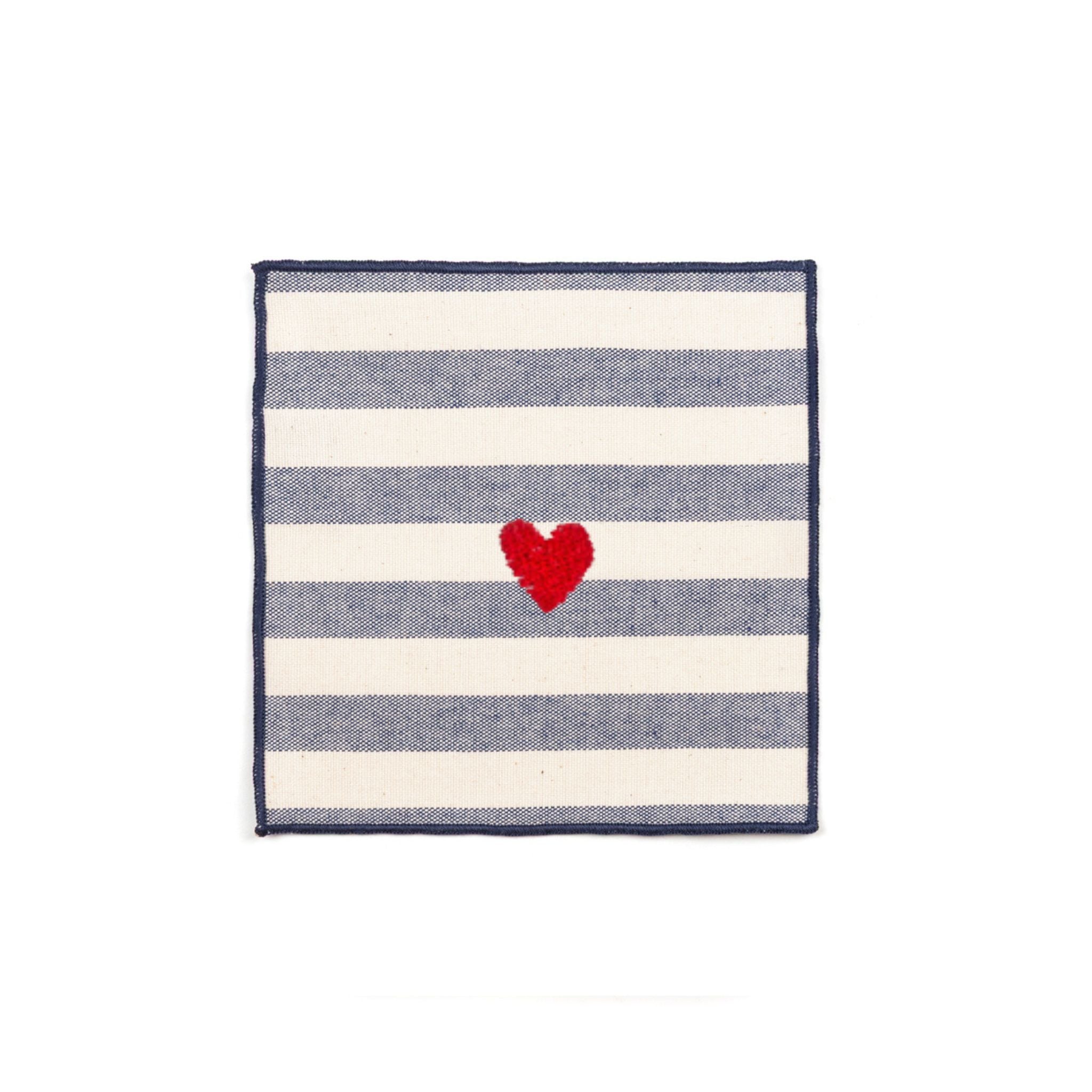Barra Napkins with heart embroidery