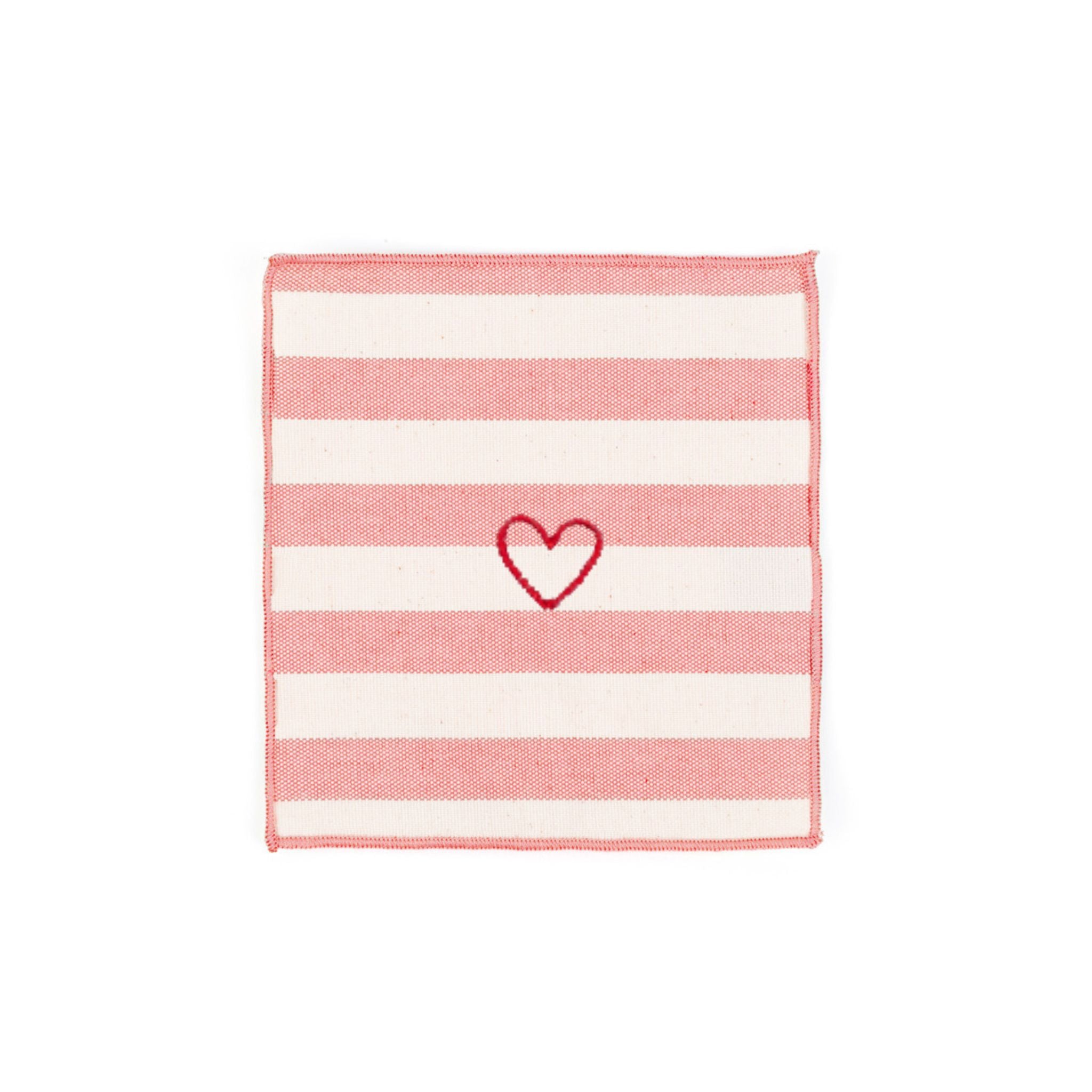 Barra Napkins with heart embroidery