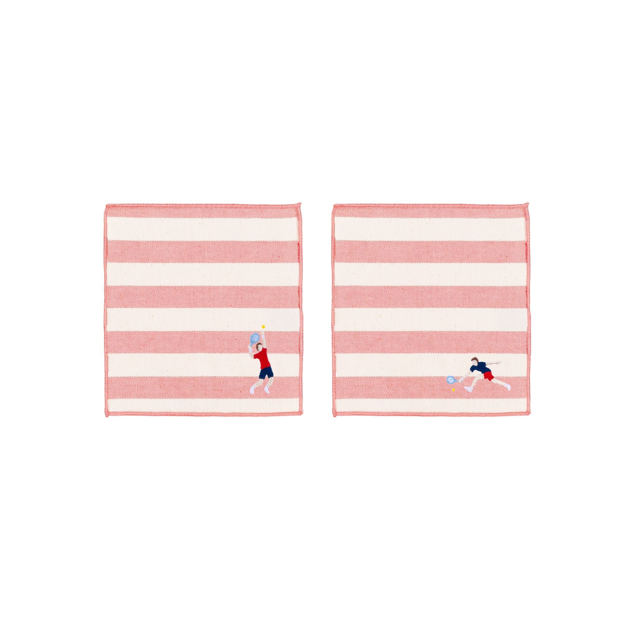 Barra napkin with retro sportsmen