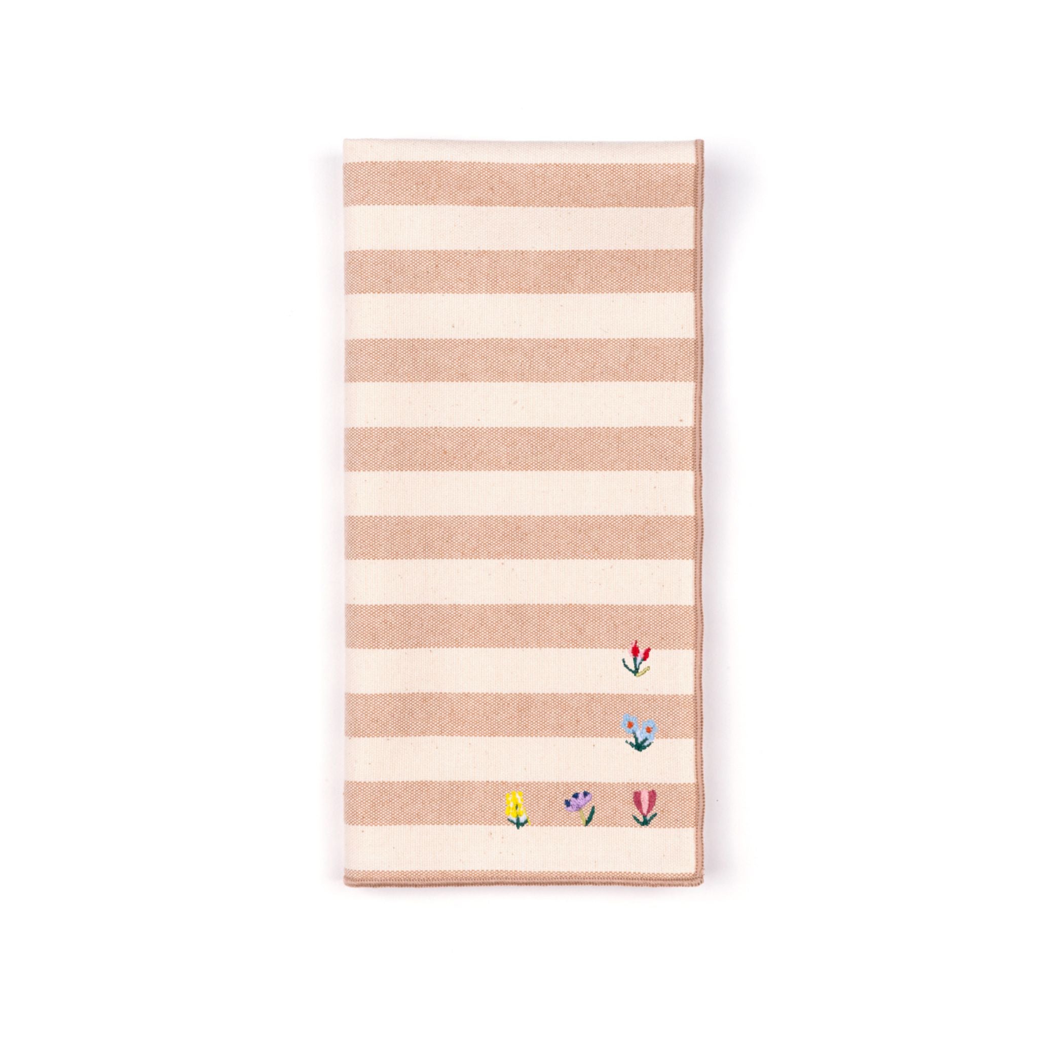 Guardanapos Barra com bordado de flores