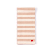 Serviettes Barra avec broderie en forme de cœur