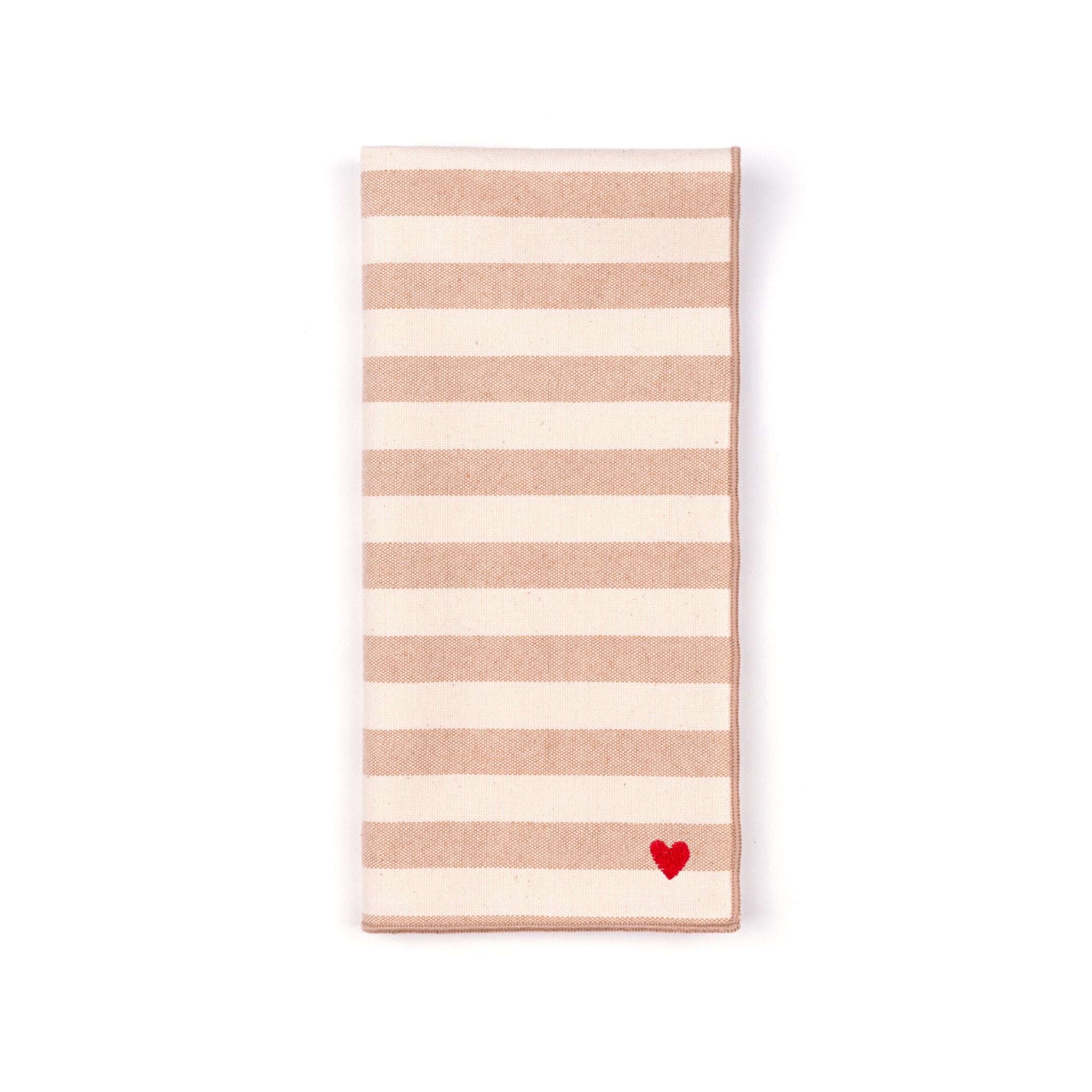 Serviettes Barra avec broderie en forme de cœur