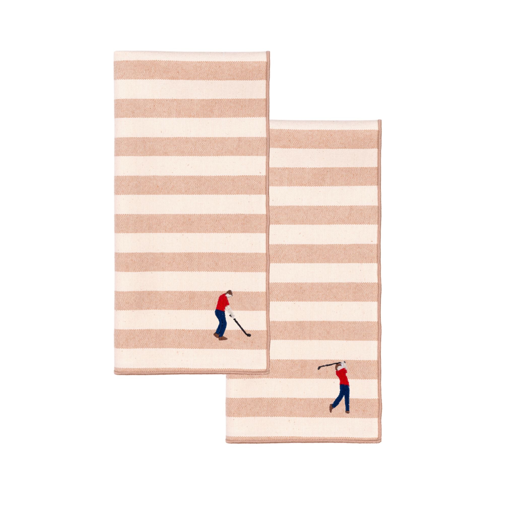 Barra napkin with retro sportsmen