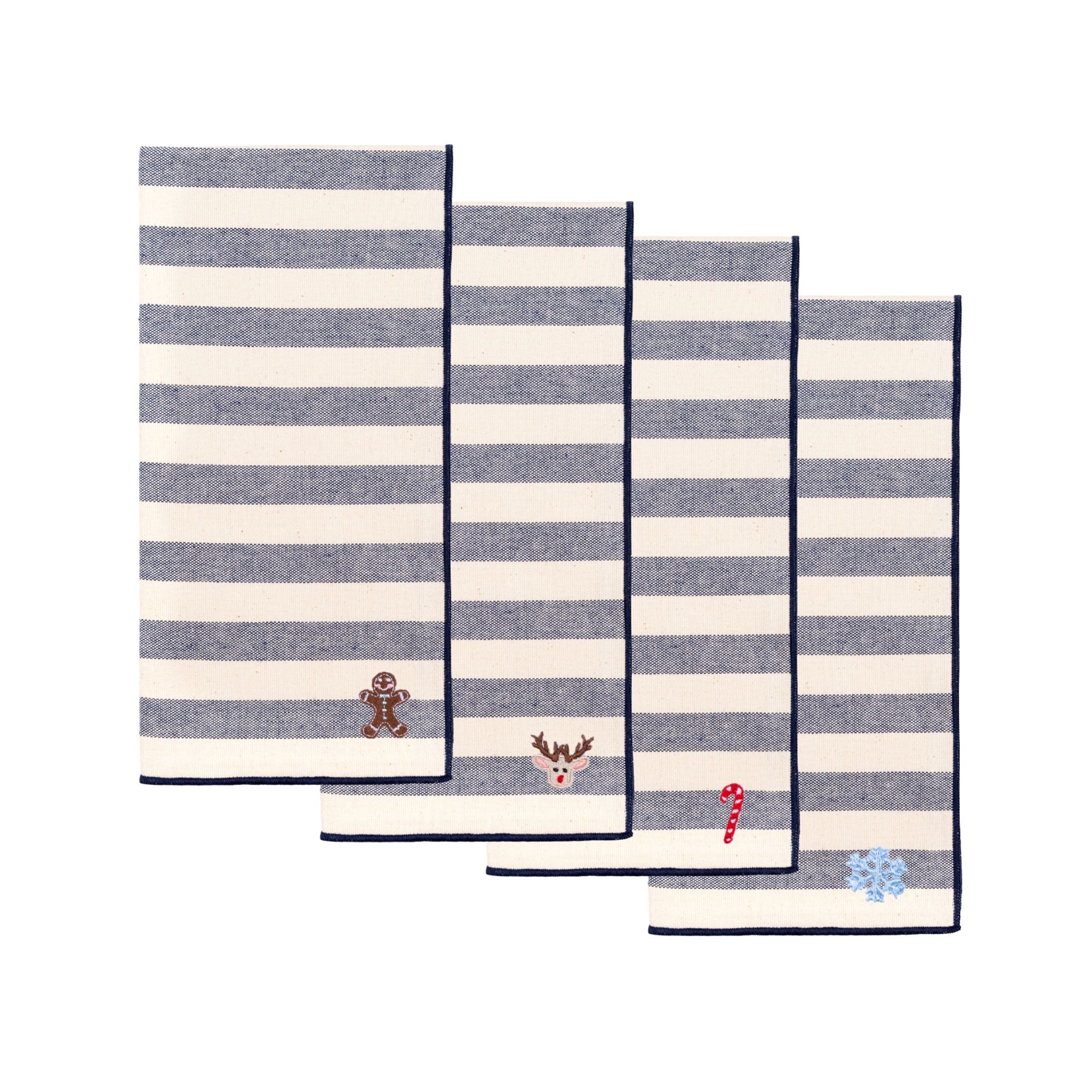 Barra napkins with small christmas embroidery