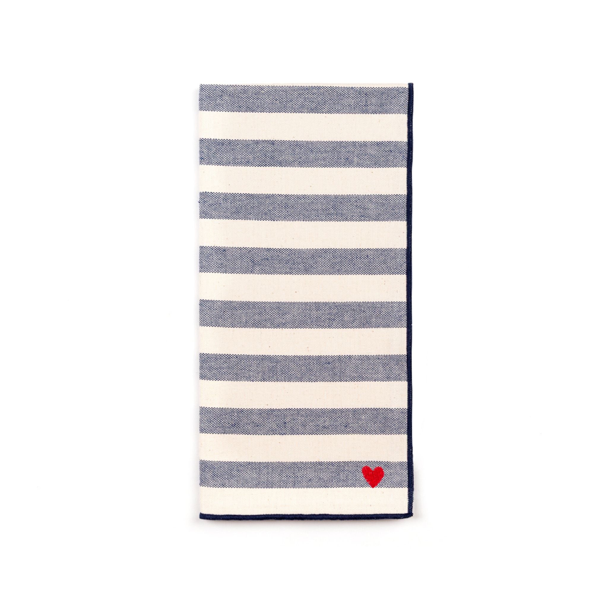 Serviettes Barra avec broderie en forme de cœur