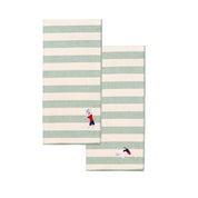 Barra napkin with retro sportsmen