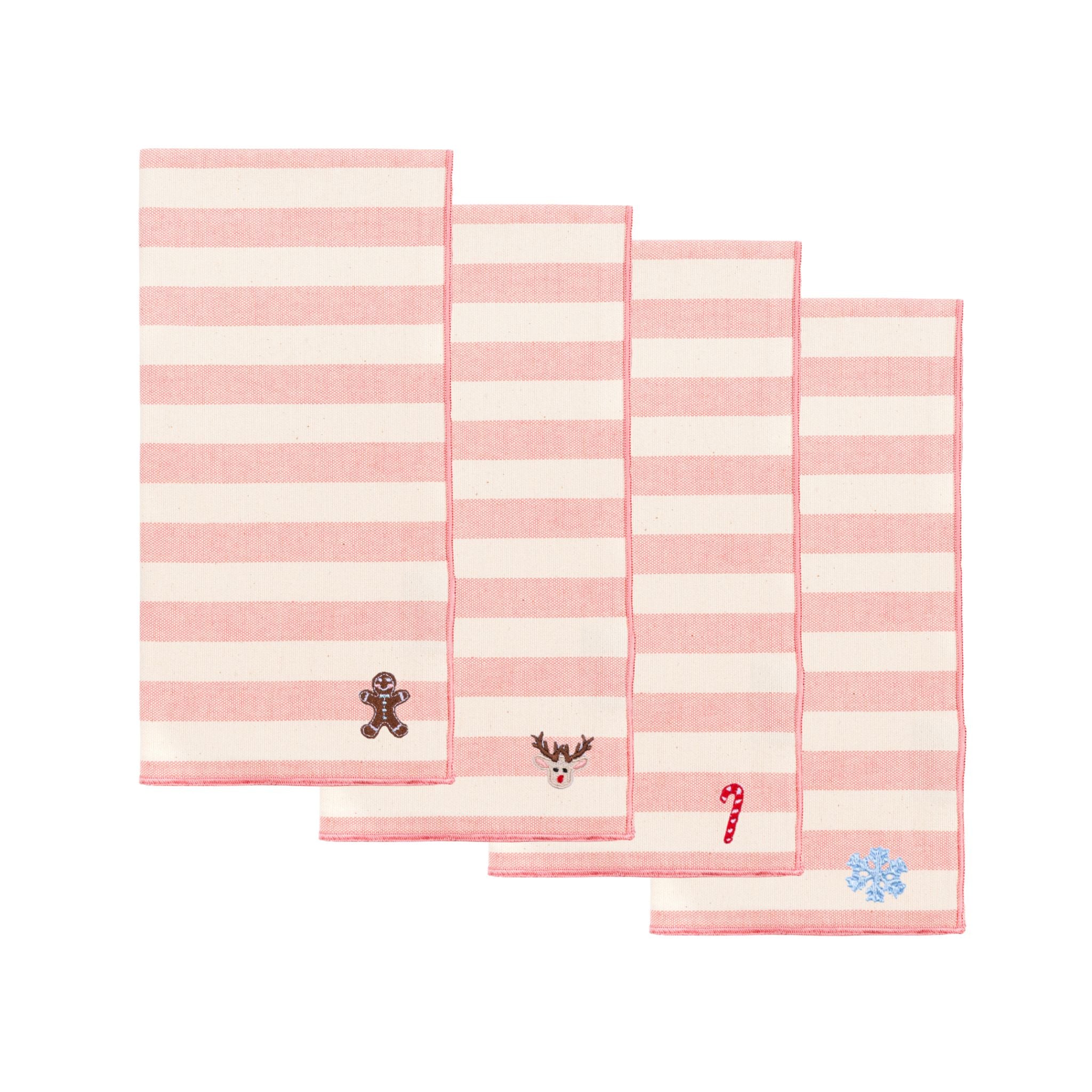 Barra napkins with small christmas embroidery