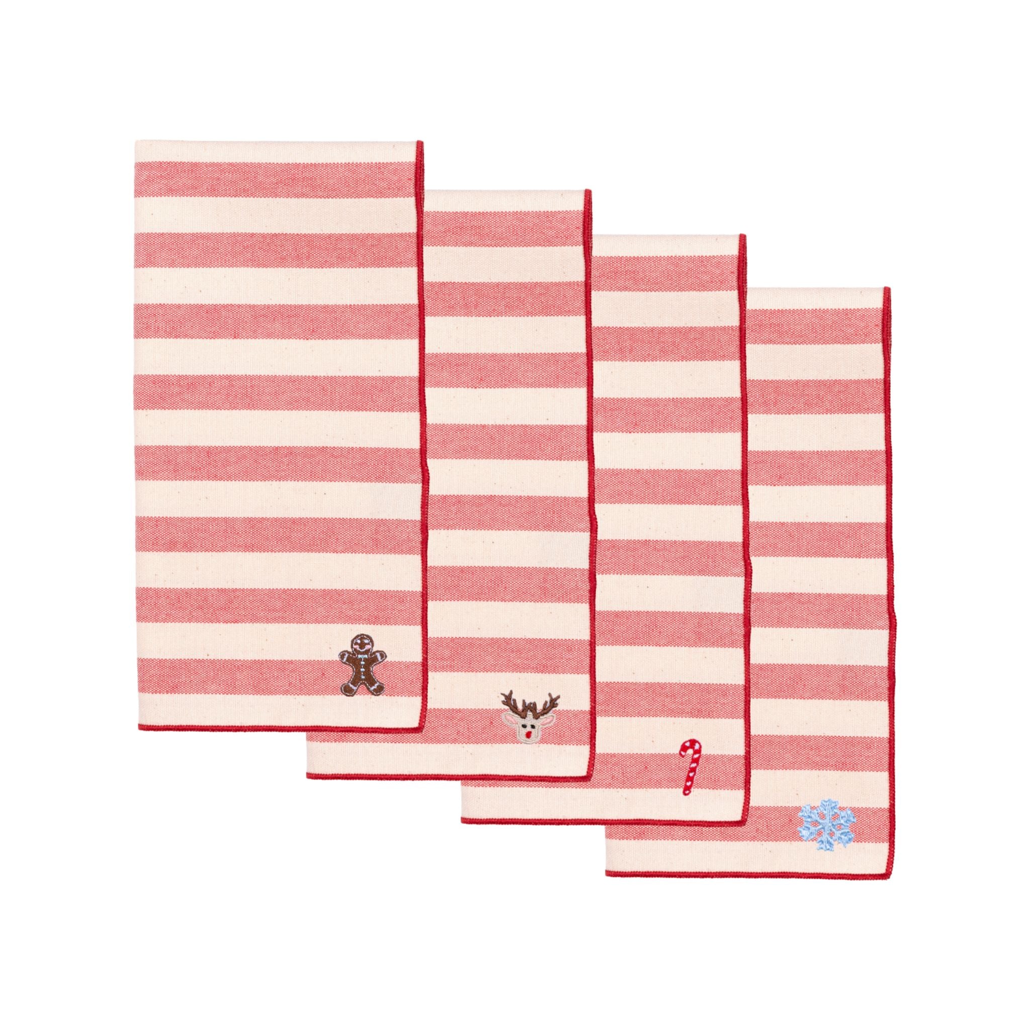 Barra napkins with small christmas embroidery