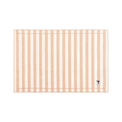 Linge de table Barra, en coton, avec des sportifs rétro brodés