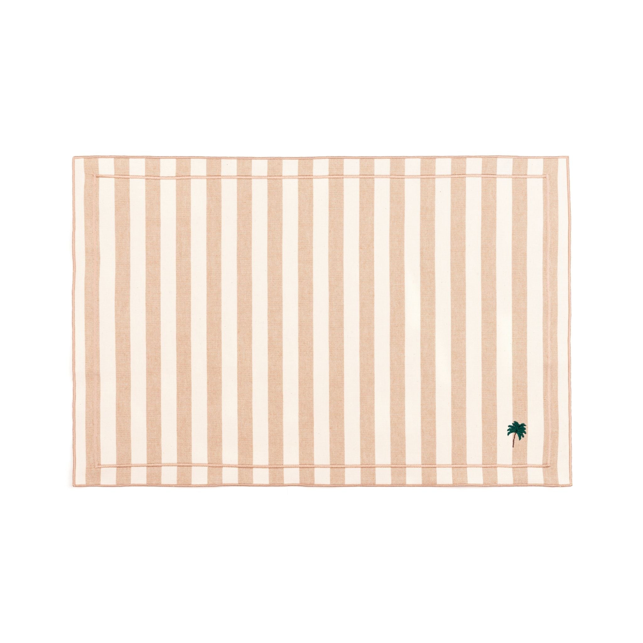 Roupa de mesa Barra, em algodão, com motivos de verão bordados