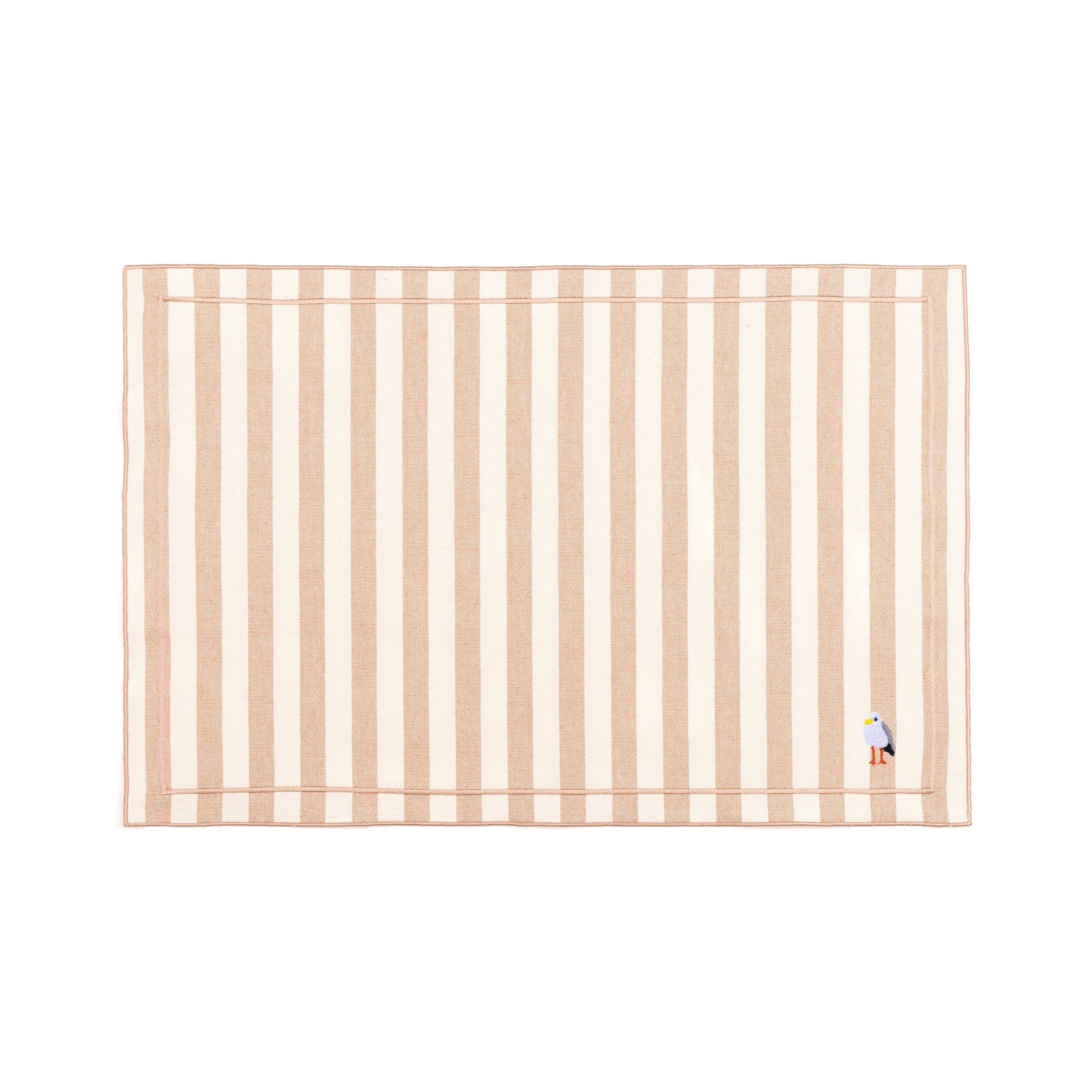 Roupa de mesa Barra, em algodão, com motivos de verão bordados