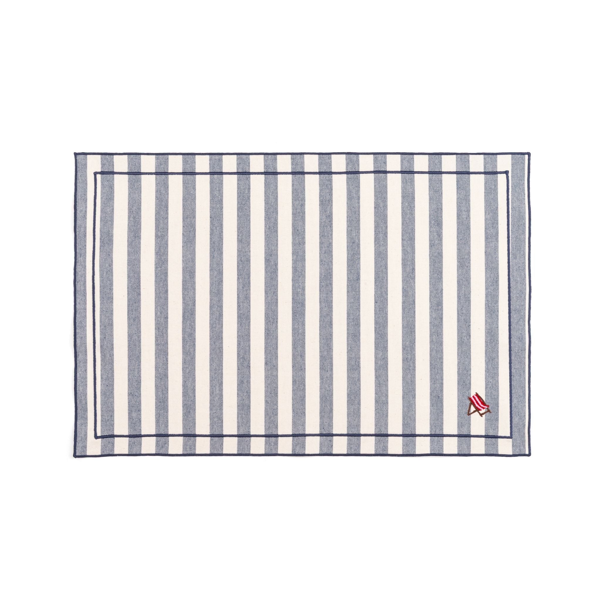 Roupa de mesa Barra, em algodão, com motivos de verão bordados