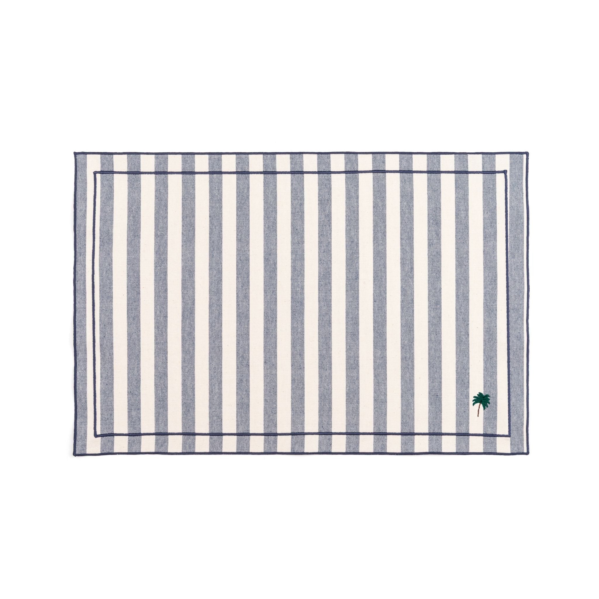 Roupa de mesa Barra, em algodão, com motivos de verão bordados