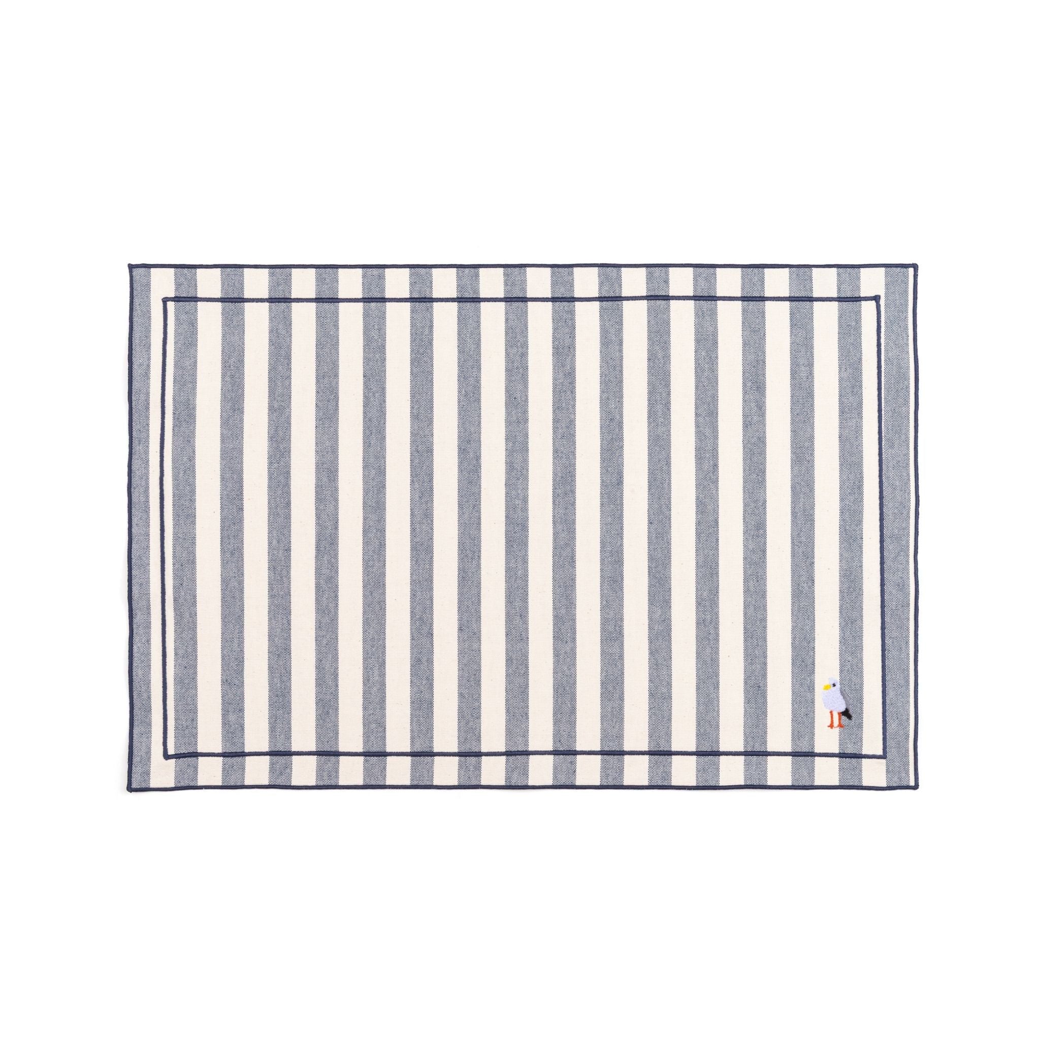 Roupa de mesa Barra, em algodão, com motivos de verão bordados