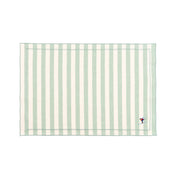 Linge de table Barra, en coton, avec des sportifs rétro brodés